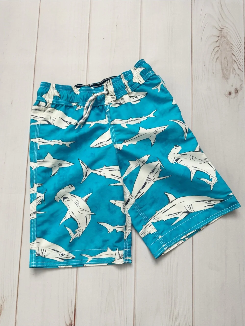 Lands End Shark Swim Trunks